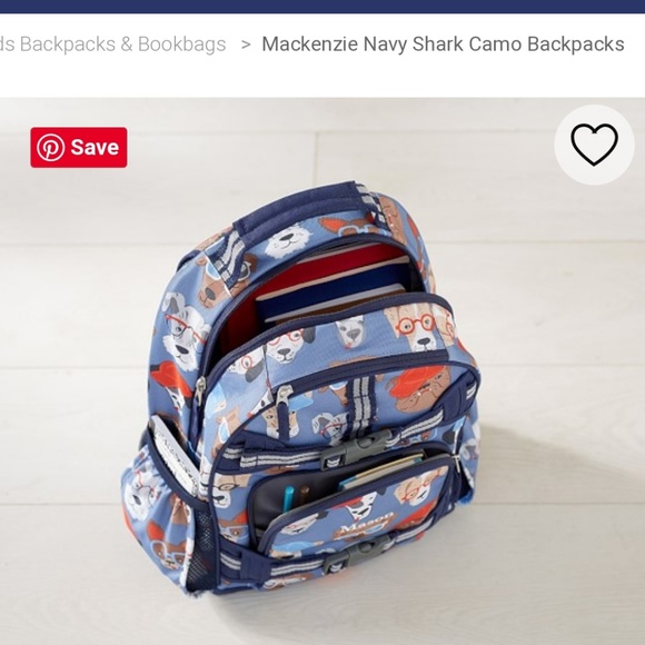 pottery barn boy backpacks